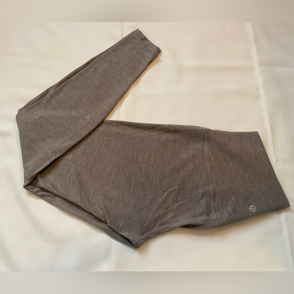 lululemon align leggings, size 8 leggings, heathered lunar rock lulu legging EUC